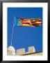 Valencian Flag Flying From Torres De Serranos, Central, Valencia, Spain by Greg Elms Limited Edition Print