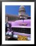 Classic American Car Outside The Capitolio, Havana, Cuba, West Indies, Central America by Lee Frost Limited Edition Print