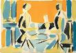 Trois Personnages A Table by Jacques Lagrange Limited Edition Print