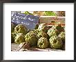 Street Market, Merchant's Stall With White Artichokes, Sanary, Var, Cote D'azur, France by Per Karlsson Limited Edition Print