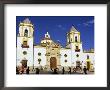People Playing Soccer In Main Square, Ronda, Andalucia, Spain by Roberto Gerometta Limited Edition Print