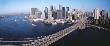Aerial View Of Brooklyn Bridge, Lower Manhattan, New York City, New York State, Usa by Panoramic Images Limited Edition Print