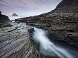 Water Eroded Slate Beds At Trebarwith Strand In North Cornwall, England, United Kingdom, Europe by Adam Burton Limited Edition Print