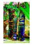 Three Iridescent Tiki Totem Poles by Images Monsoon Limited Edition Pricing Art Print