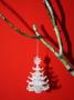 Still Life Of A Christmas Tree Ornament Hanging On A Bare Branch by Images Monsoon Limited Edition Print