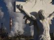 Coal-Fired, Steam-Electric Generating Station Looms Behind A Statue by Tyrone Turner Limited Edition Print