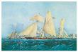 Yachting, Scene Off Cowes Isle Of Wight by Thomas Sewell Robins Limited Edition Print