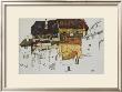 Old Houses At Krumau, 1914 by Egon Schiele Limited Edition Pricing Art Print