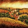 Tuscan Hillside Village by Santo De Vita Limited Edition Print