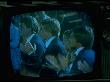 Tv Image Of President Ford's Sons Applauding Following President Ford's Oath Of Office by Gjon Mili Limited Edition Print