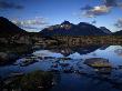 Reflection Of Mountains In Water, Sarek National Park, Lapland, Sweden by Anders Ekholm Limited Edition Print