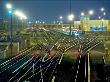 Train Yard At Night, Los Angeles by Geoffrey George Limited Edition Pricing Art Print