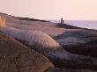 Woman Sitting On Rock by Jorgen Larsson Limited Edition Print