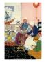 Family In Kitchen, Wiping Dishes, Spinning Wool, Carving Wood And Wearing Traditional Dutch Costume by Hugh Thomson Limited Edition Print