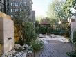 Roof Garden - Bamboo Fence, Water Feature, White Boulders, Cedar Deck, And Barleycorn Gravel by Clive Nichols Limited Edition Print