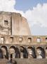Crumbling Upper Tier Is Reinforced With Modern Brickwork At The Colosseum, Rome, Italy by David Clapp Limited Edition Pricing Art Print