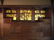 The David B, Gamble House, Pasadena, California, Dining Room, Stained Glass Side Board by Mark Fiennes Limited Edition Print