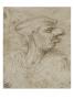 Caricature D'un Homme En Buste, Poitrine De Face by Lã©Onard De Vinci Limited Edition Print