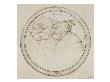Trois Vieilles Femmes Caricaturees De Profil A Gauche by Leonard De Vinci Limited Edition Print