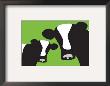 Green Cows by Avalisa Limited Edition Print