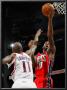 New Jersey Nets V Atlanta Hawks: Jamal Crawford And Damion James by Kevin Cox Limited Edition Print