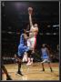Oklahoma City Thunder V Toronto Raptors: Morris Peterson And Linas Kleiza by Ron Turenne Limited Edition Pricing Art Print