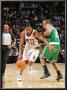 Boston Celtics V New Jersey Nets: Stephen Graham And Avery Bradley by Jeyhoun Allebaugh Limited Edition Print