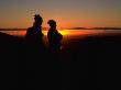 Hikers Silhouetted In The Sunset, Madagascar by Michael Brown Limited Edition Pricing Art Print