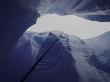 Looking Up Though Glacier With Rope, Chile by Michael Brown Limited Edition Print