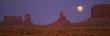 Moon Shining Over Rock Formations, Monument Valley Tribal Park, Arizona, Usa by Panoramic Images Limited Edition Print