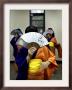 Paraguayan-Japanese Students Practice Traditional Dance In Asuncion, Paraguay, October 24, 2006 by Jorge Saenz Limited Edition Print