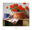 Americana Red Geraniums by Sidney F. Willis Limited Edition Print
