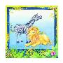 Stripe And Leonardo by Lila Rose Kennedy Limited Edition Print