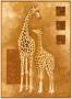 Mother Giraffe With Young by Philippe Genevrey Limited Edition Print