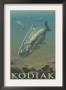Kodiak, Alaska - King Salmon, C.2009 by Lantern Press Limited Edition Print