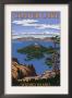 Crater Lake, Oregon - Wizard Island View, C.2009 by Lantern Press Limited Edition Pricing Art Print