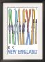 Skis In Snow - New England, C.2009 by Lantern Press Limited Edition Pricing Art Print