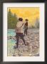 Kings Canyon Nat'l Park - Women Fishing - Lp Poster, C.2009 by Lantern Press Limited Edition Print