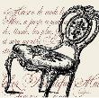Script Chair Single by Walter Robertson Limited Edition Print