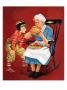 Grandma And Football, October 26, 1940 by Russell Sambrook Limited Edition Pricing Art Print