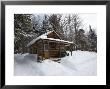 Cabin At The Amc's Little Lyford Pond Camps, Northern Forest, Maine, Usa by Jerry & Marcy Monkman Limited Edition Print