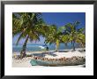 Belize, Laughing Bird Caye, Canoe Filled With Coconut Husks On Beach by Jane Sweeney Limited Edition Print