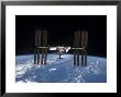 International Space Station Backdropped By Earth's Horizon by Stocktrek Images Limited Edition Print