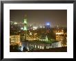 Overhead View Of Damascus Skyline At Night From Le Meridien Damascus Hotel by Holger Leue Limited Edition Print