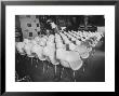 Chairs Designed By Charles Eames Made Of Molded Plastic And Plywood by Peter Stackpole Limited Edition Pricing Art Print