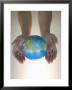 Woman's Hands With World Globe by Angelo Cavalli Limited Edition Print