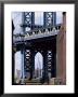 Empire State Building Seen Through The Manhattan Bridge, Brooklyn, New York, New York State, Usa by Yadid Levy Limited Edition Print