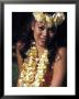 Traditional Hawaiian Dancer Poses In Wakiki Beach, Oahu, Hawaii by Richard Nowitz Limited Edition Print