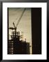 Silhouette Crane At A Skyscraper Construction Site, New York by Ira Block Limited Edition Print