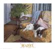 Hazel In The Yellow Chair by Diana Calvert Limited Edition Print